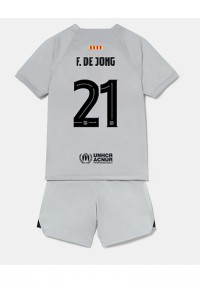 Barcelona Frenkie de Jong #21 Babytruitje 3e tenue Kind 2022-23 Korte Mouw (+ Korte broeken)